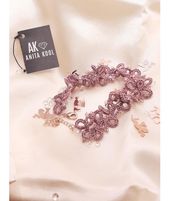 Pulsera Estela en Rosa Palo...