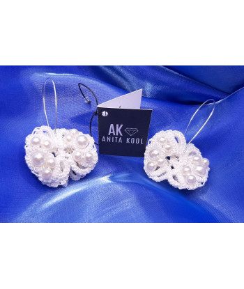Pendientes blancos Anastasia